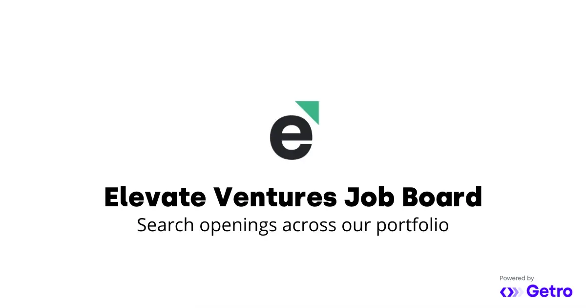 Jobs | Elevate Ventures Job Board